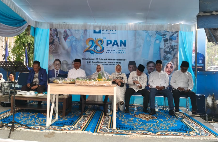 HUT ke-28 PAN, DPW PAN Sumsel Serentak Santuni Ribuan Anak Yatim dan Kaum Duafa